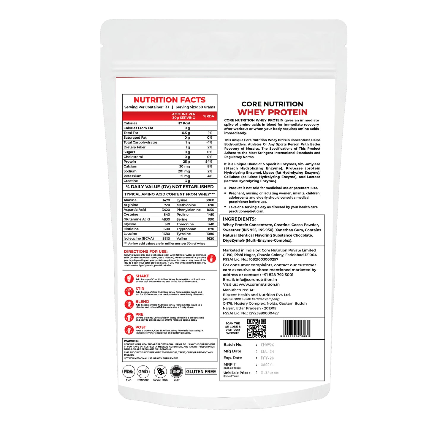 Whey Protein Chocolate (1 kg)